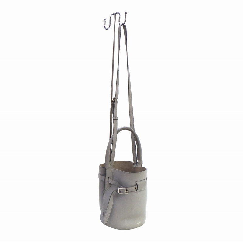 CELINE Big Bag Nano Bucket 187243 2way Shoulder Bag Bucket Handbag Light Gray