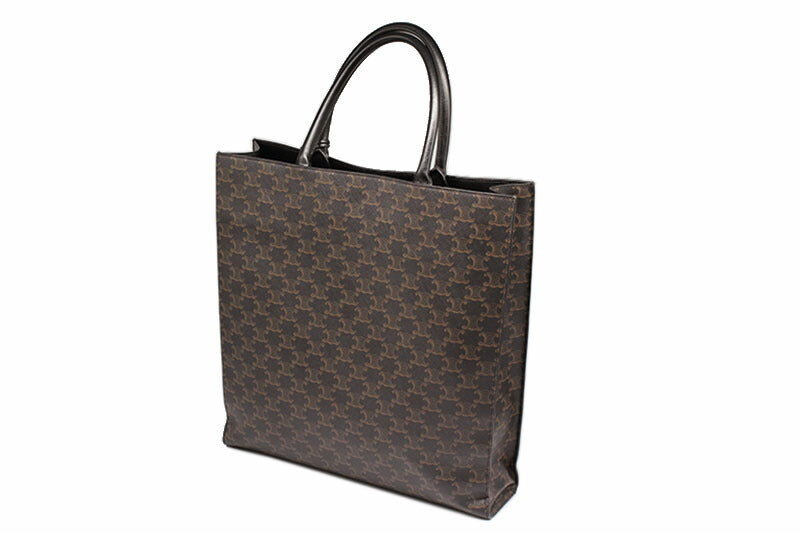 [CELINE] Vertical Hippo Large Triomphe Canvas Tote Bag 191492CIM.38NO Gold