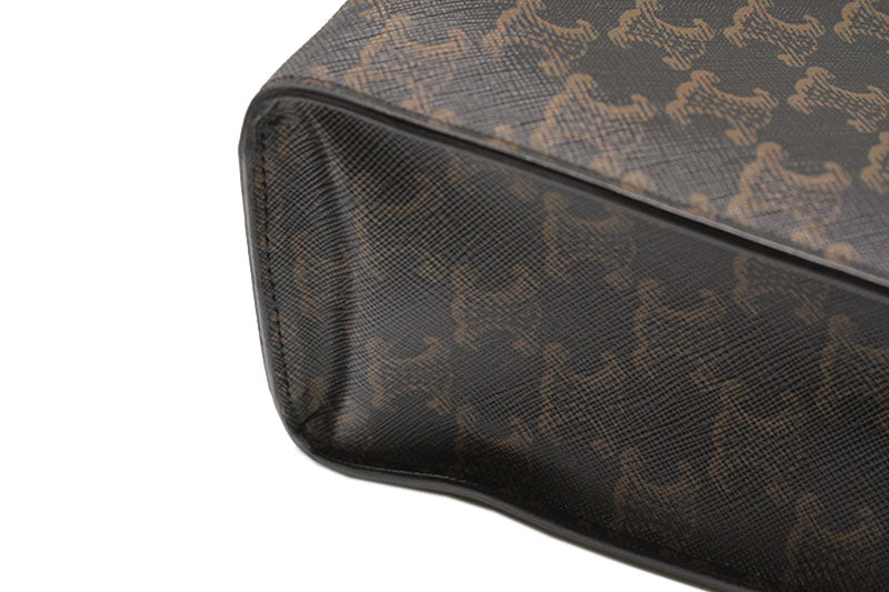 [CELINE] Vertical Hippo Large Triomphe Canvas Tote Bag 191492CIM.38NO Gold