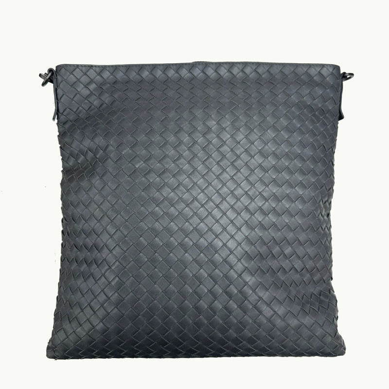 [Used] BOTTEGA VENETA Intrecciato Shoulder Bag Gray Men's Women's Unisex Gray