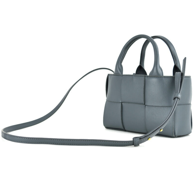 Bottega Veneta Bag Women's Maxi Intrecciato Candy Arco Tote Bag Leather Gray