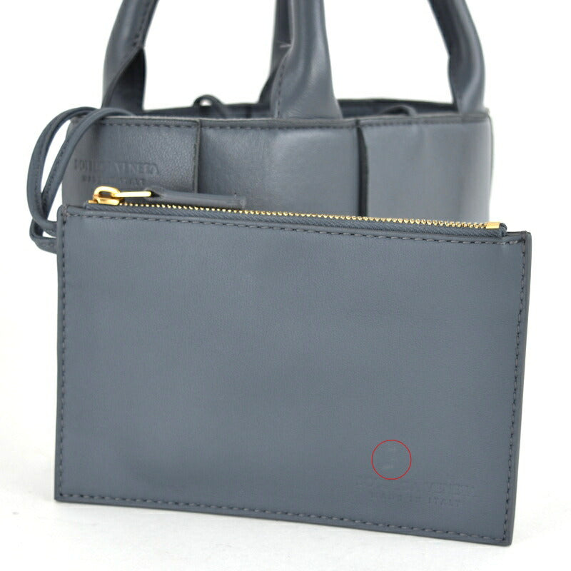 Bottega Veneta Bag Women's Maxi Intrecciato Candy Arco Tote Bag Leather Gray