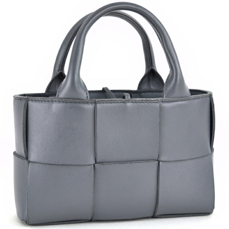 Bottega Veneta Bag Women's Maxi Intrecciato Candy Arco Tote Bag Leather Gray