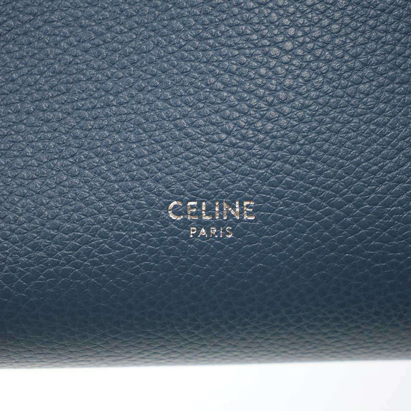 CELINE SANGLE SMALL BUCKET BAG Sangle Small Bucket Bag Blue [Used] ITFEBUYISWXW
