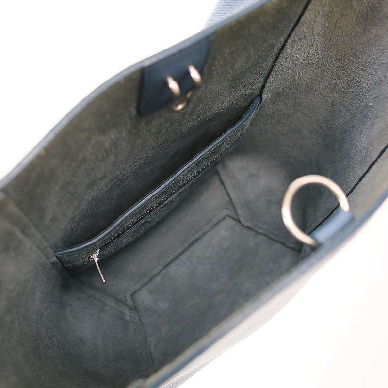 CELINE SANGLE SMALL BUCKET BAG Sangle Small Bucket Bag Blue [Used] ITFEBUYISWXW