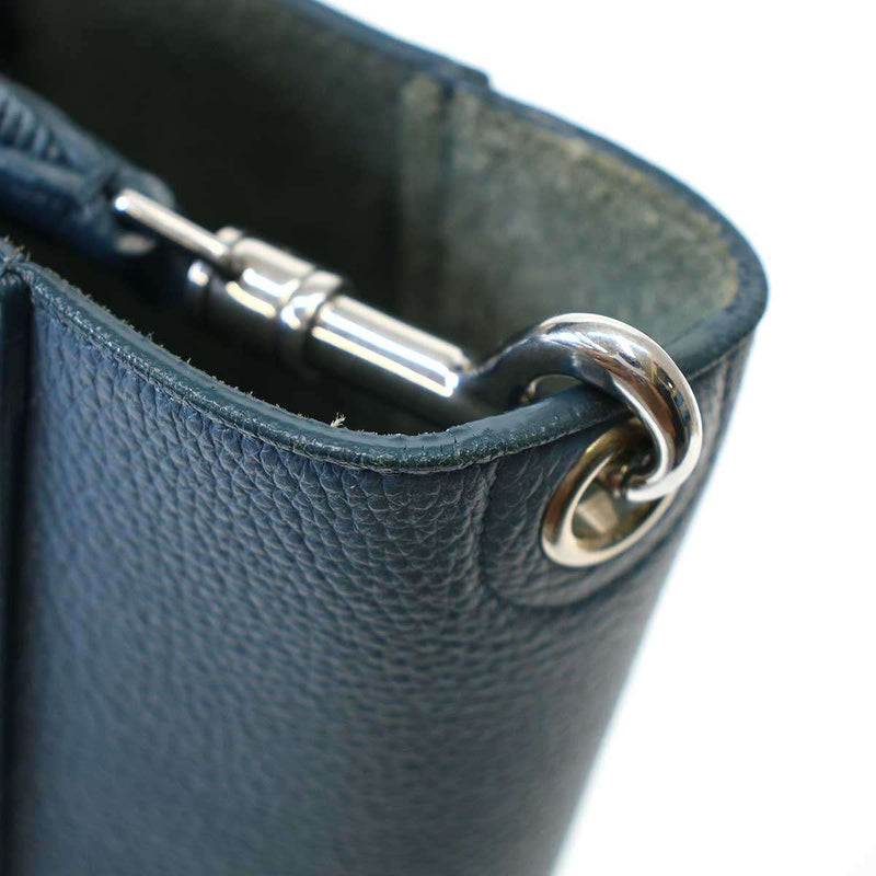 CELINE SANGLE SMALL BUCKET BAG Sangle Small Bucket Bag Blue [Used] ITFEBUYISWXW