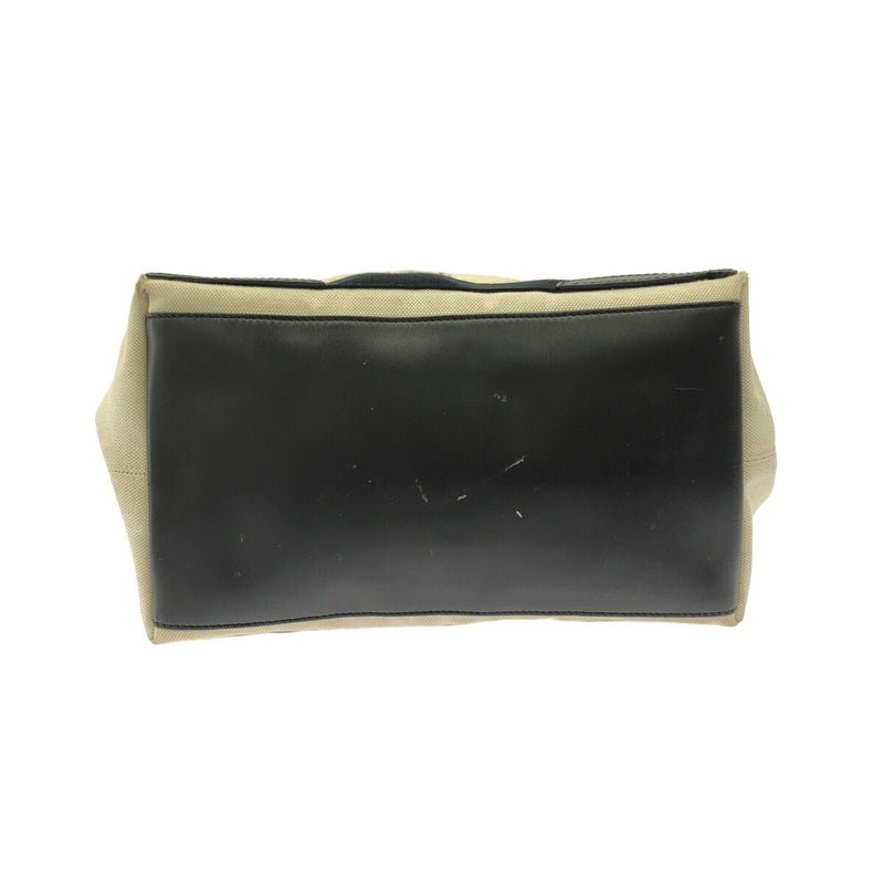 BALENCIAGA Cabas S Canvas Tote Bag 339933 1055 Ivory Black S [Used]