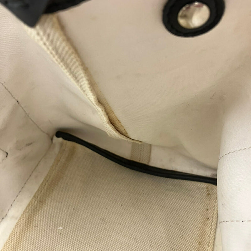 BALENCIAGA Cabas S Canvas Tote Bag 339933 1055 Ivory Black S [Used]