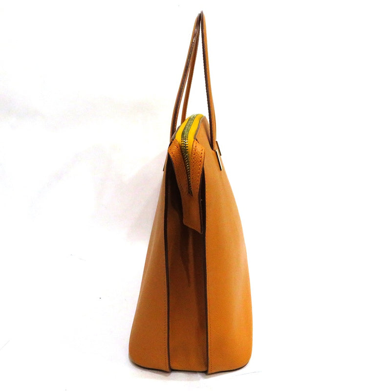 Used Celine bag handbag AB rank leather orange gold hardware for women CELINE
