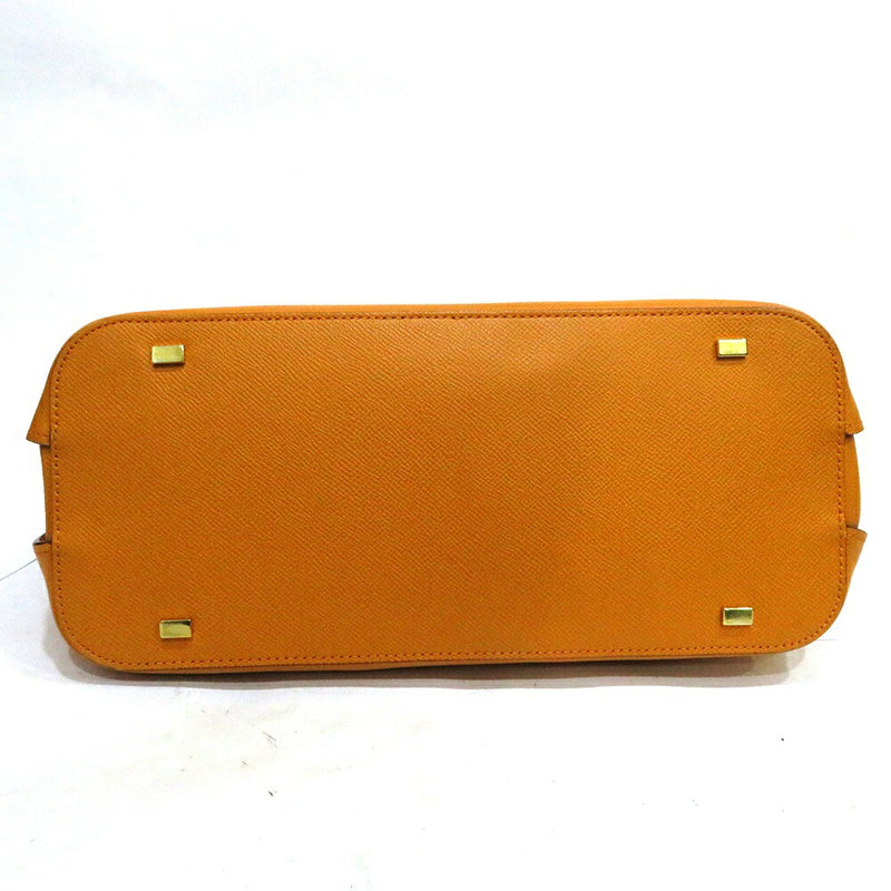 Used Celine bag handbag AB rank leather orange gold hardware for women CELINE