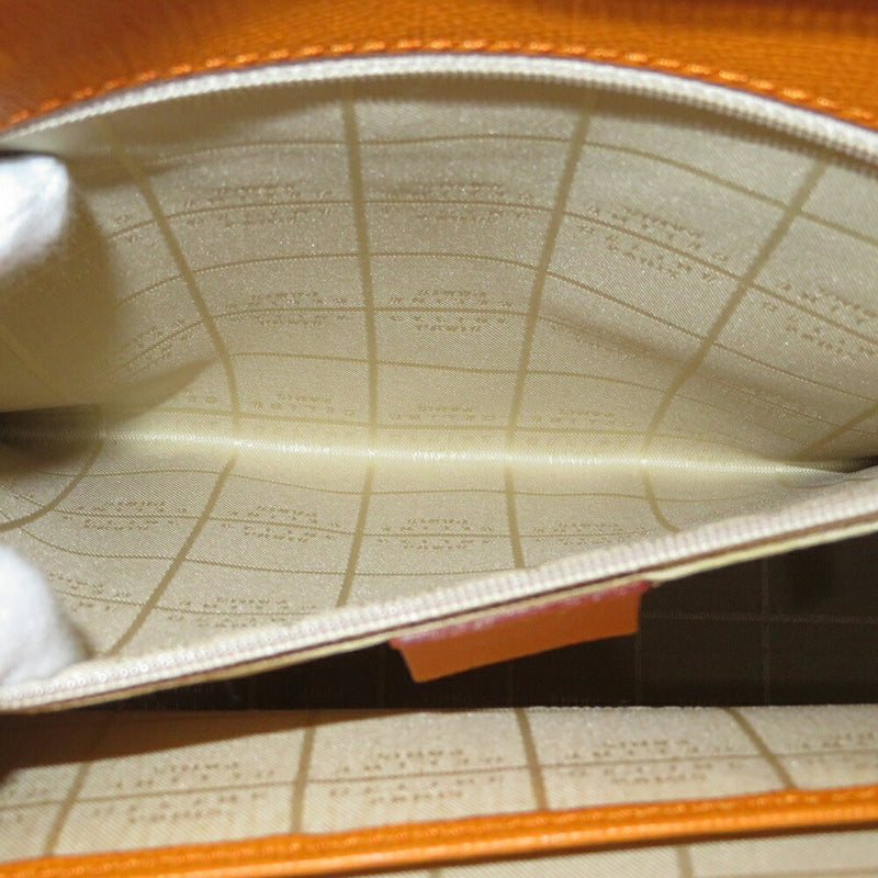 Used Celine bag handbag AB rank leather orange gold hardware for women CELINE