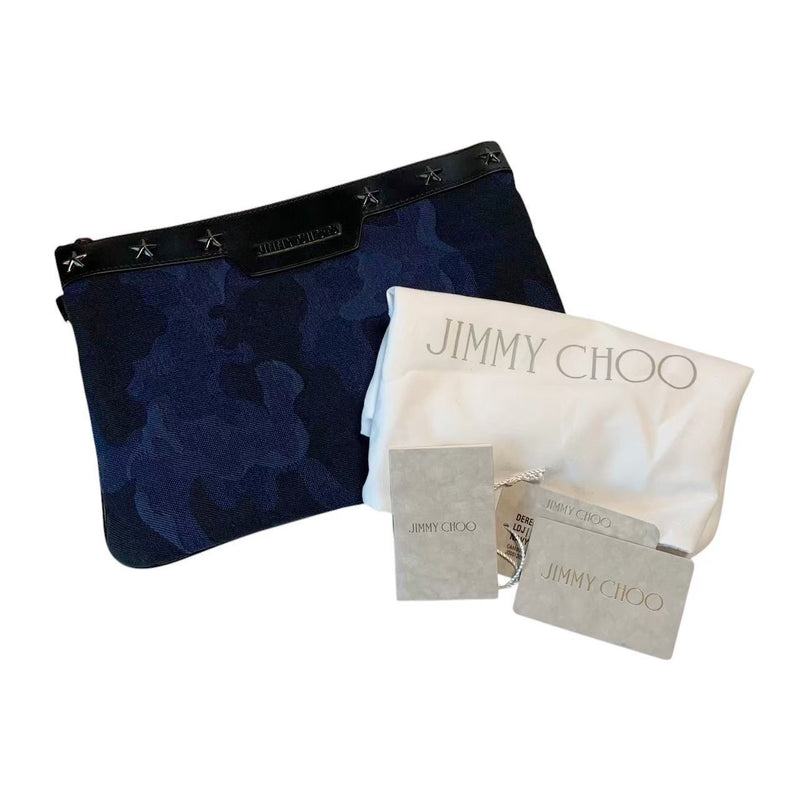 ""JIMMY CHOO Jimmy Choo Bag Clutch Bag Second Bag High Brand Blue Black