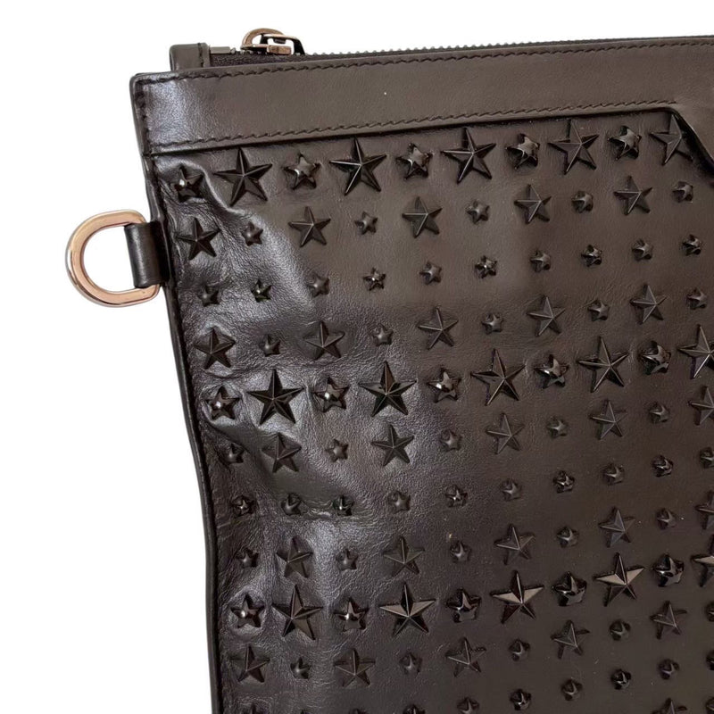 ""JIMMY CHOO Jimmy Choo Bag Clutch Bag Brand Bag Black DEREK Star Studs Leather