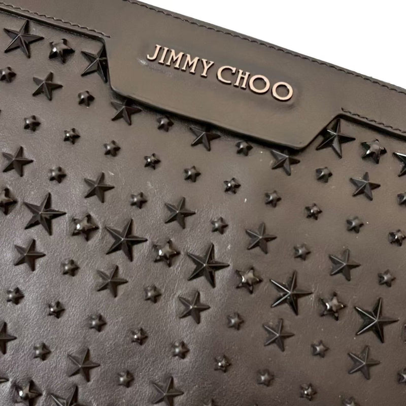 ""JIMMY CHOO Jimmy Choo Bag Clutch Bag Brand Bag Black DEREK Star Studs Leather