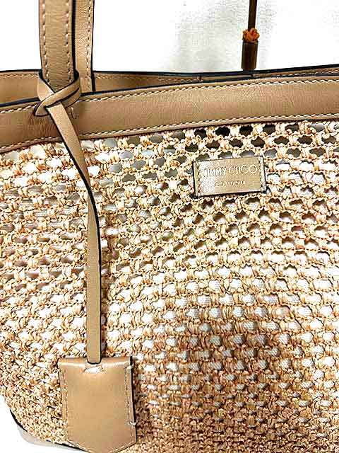 JIMMY CHOO Jimmy Choo Tote Bag Straw Bag Basket Bag Spring/Summer