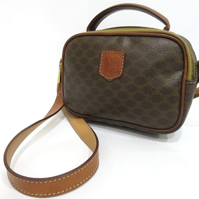 Used Celine Bag Macadam 2way Shoulder Bag Brown B Rank PVC Leather CELINE Next