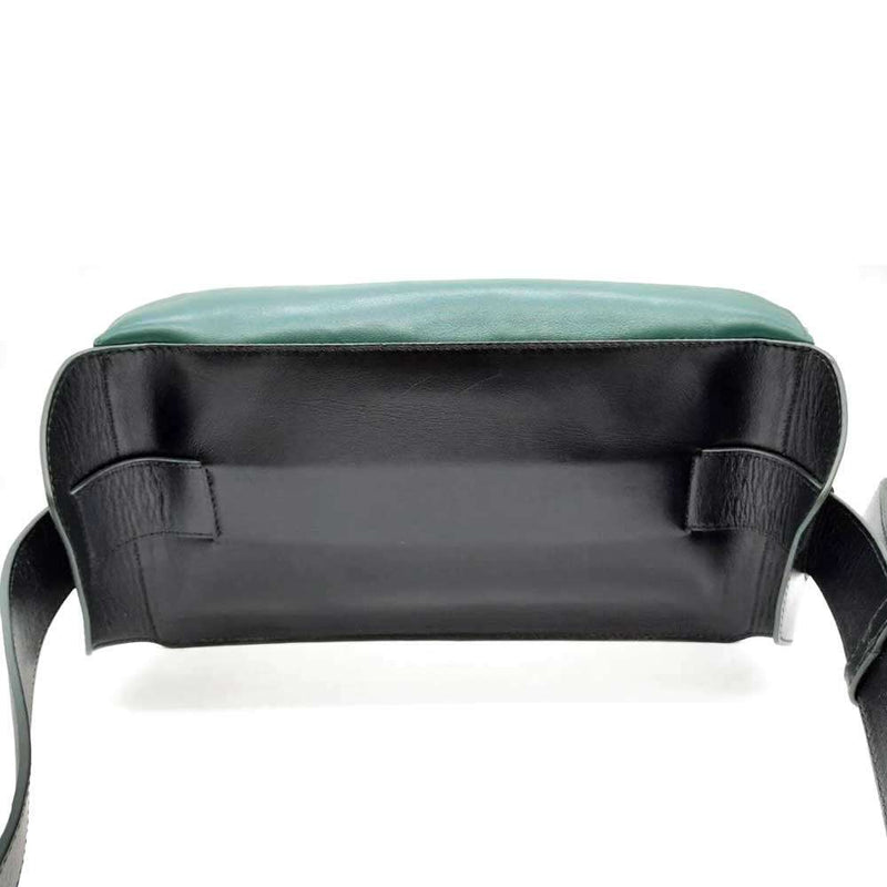 Jimmy Choo Body Bag Green x Black Green x Black Leather Star Studs Silver Metal