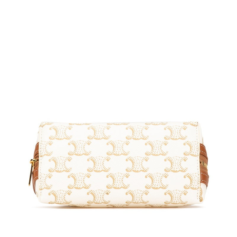 ,Used, beautiful Celine bag, Triomphe chain, crossbody, shoulder, white, brown,