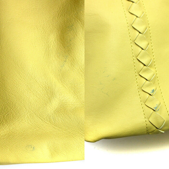 [Used] Bottega Veneta Bag Reversible Tote Bag Women's Lemon Yellow Logo 547381