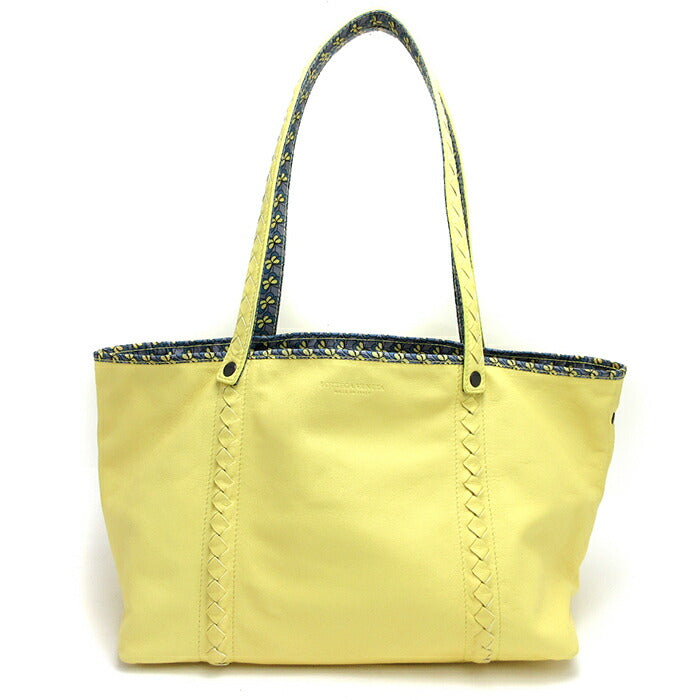 [Used] Bottega Veneta Bag Reversible Tote Bag Women's Lemon Yellow Logo 547381