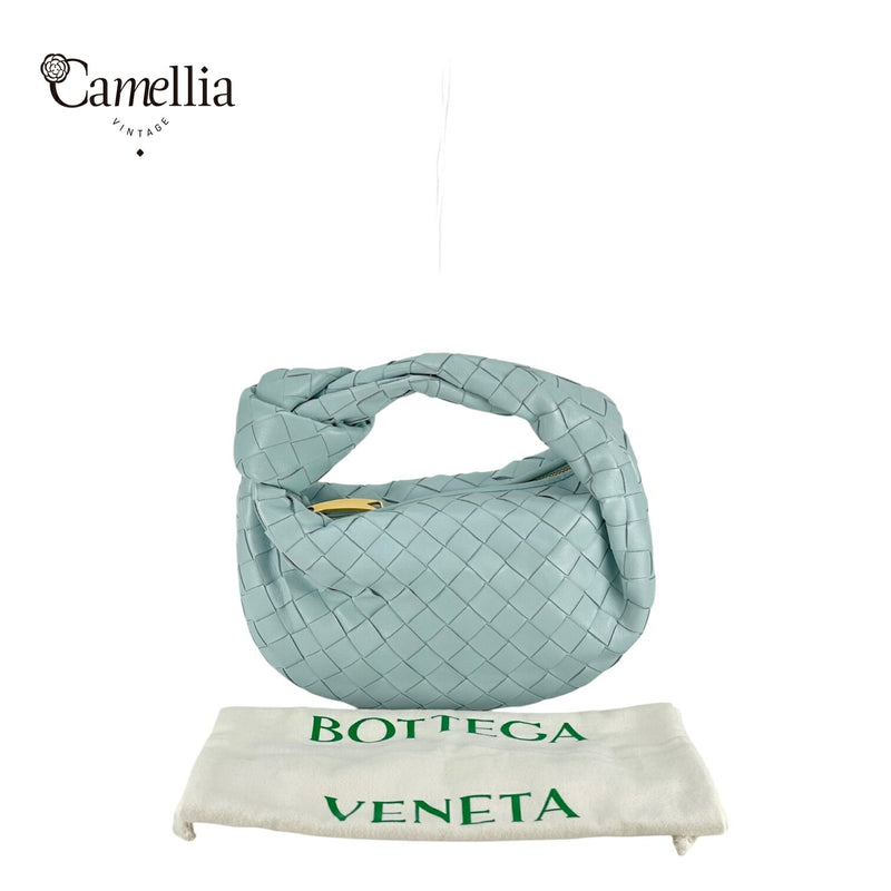 [Used] BOTTEGA VENETA Jodi Mini Intrecciato Bag Blue Nappa Leather
