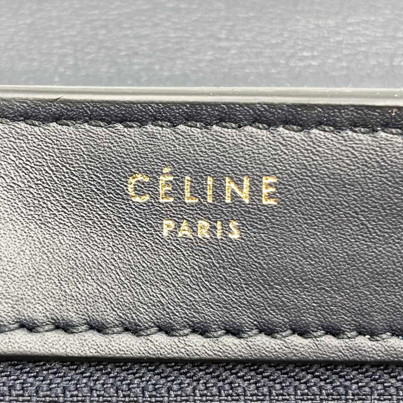 CELINE Trapeze 4124 Handbag Crossbody Shoulder Bag Orange/Black/White