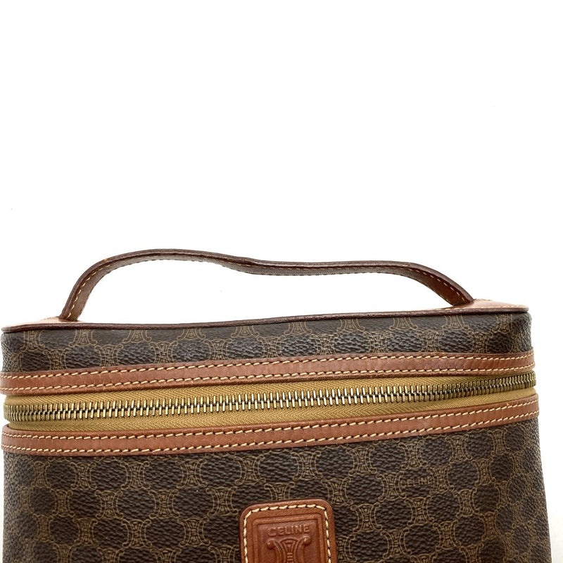CELINE MC97/2 Macadam Vanity Bag Handbag Pouch PVC Women's [Used]