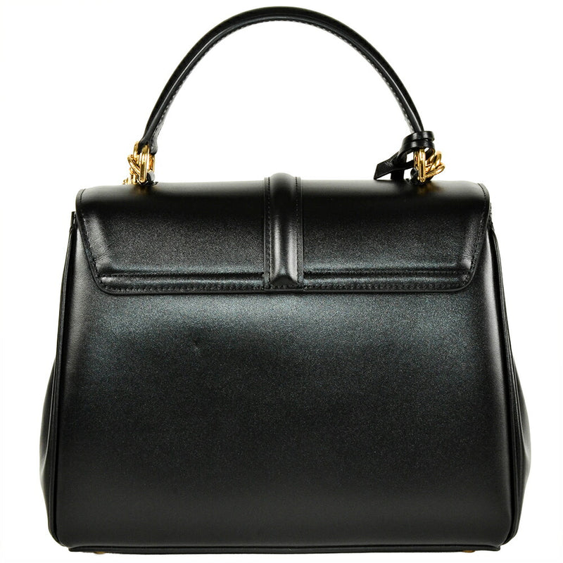 CELINE 16 Saize Classic Handbag Leather Black 2Way [Used]