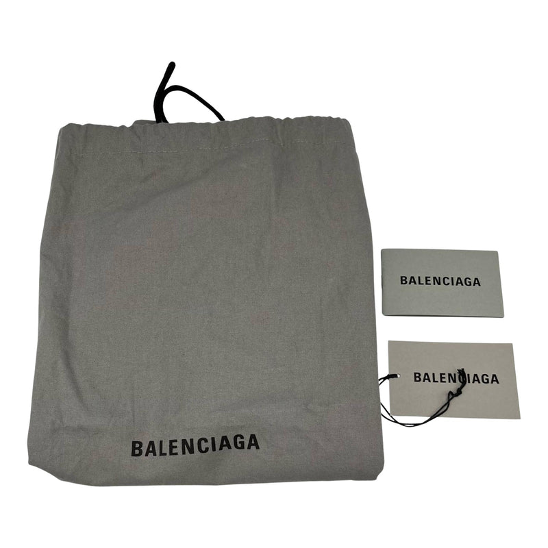 Balenciaga BALENCIAGA Tote Bag Navy Cabas S Canvas/Leather Black Women's