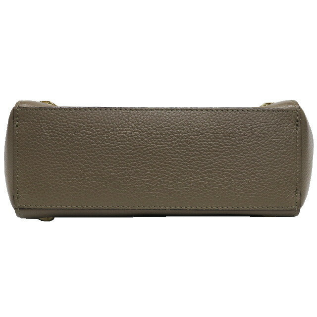 (Good condition) Jimmy Choo 2way handbag shoulder embossed leather grey taupe