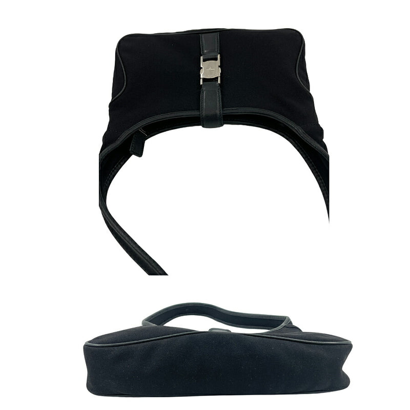 Salvatore Ferragamo Salvatore Ferragamo One-shoulder bag Nylon x Leather Black