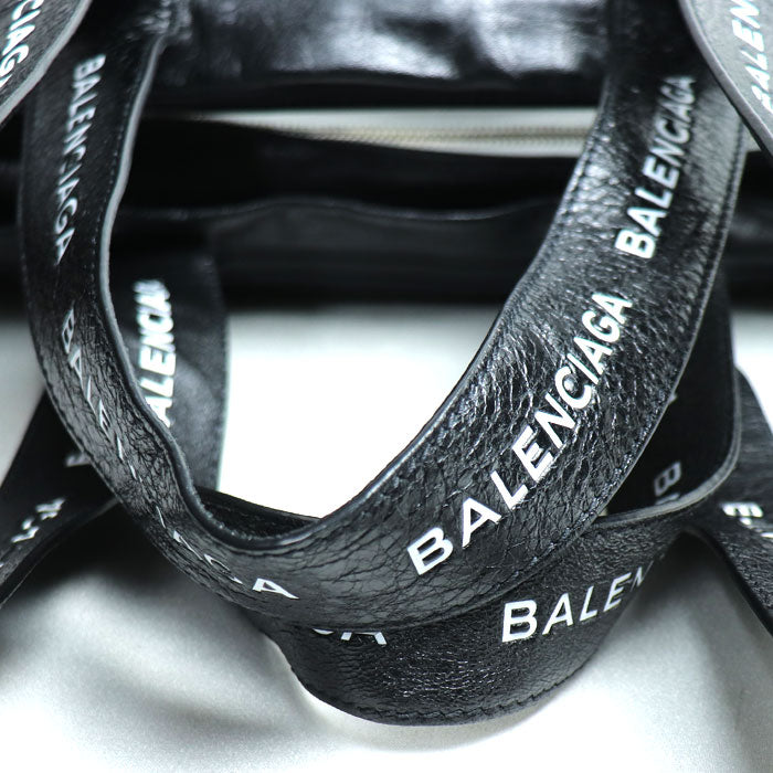 BALENCIAGA Carry Shopper S Tote Bag Black 480679 2-Way Shoulder Women [Used]