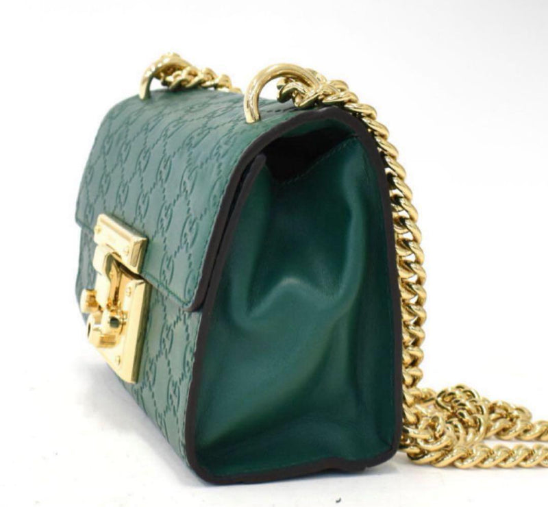 [Extremely beautiful condition] Rare GUCCI shoulder bag padlock small shima