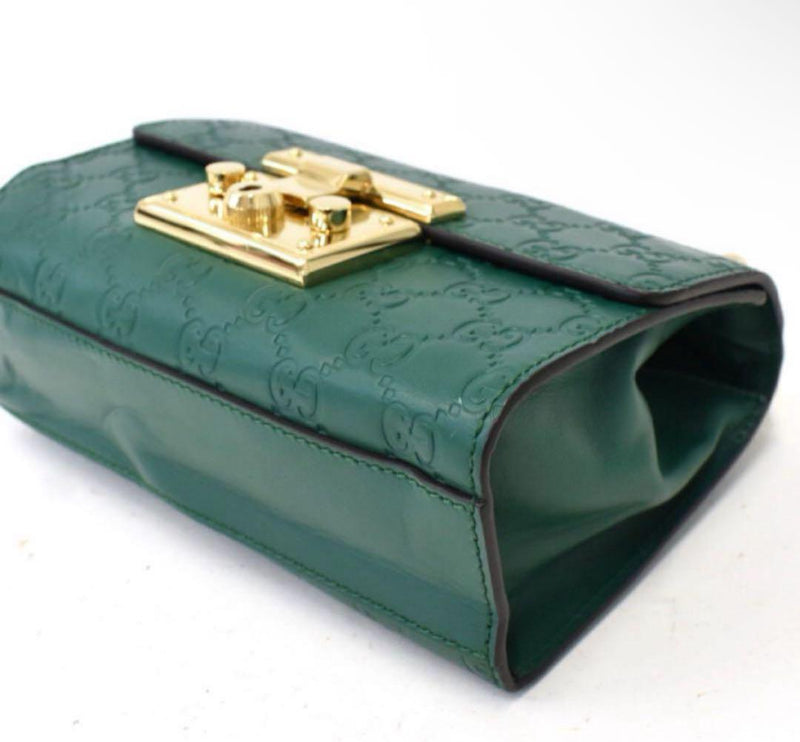 [Extremely beautiful condition] Rare GUCCI shoulder bag padlock small shima