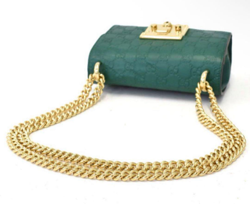 [Extremely beautiful condition] Rare GUCCI shoulder bag padlock small shima