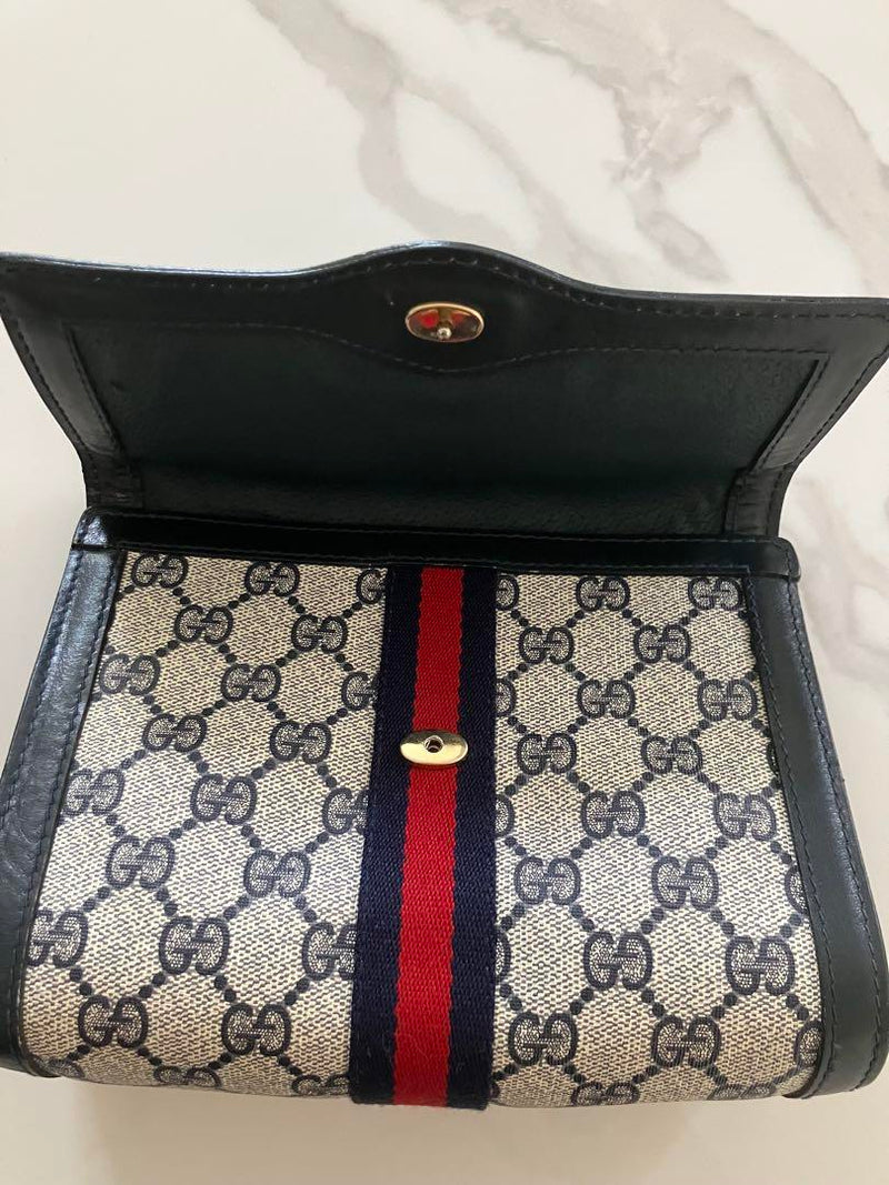 GUCCI GG Canvas Mini Clutch Bag PVC