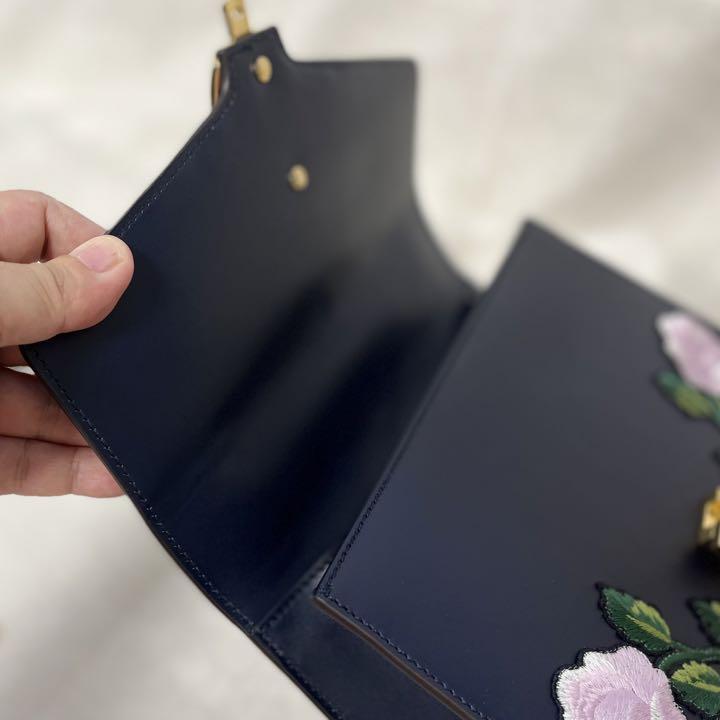 (Only cheap now) GUCCI Sylvie Flower Embroidery Shoulder Limited to Ginza Store