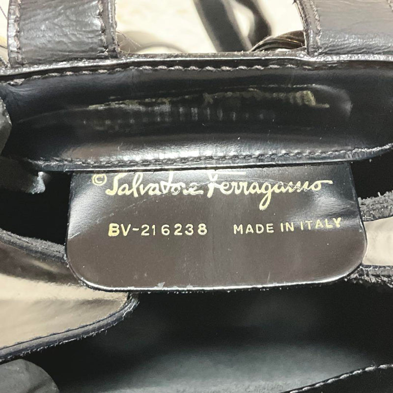 Salvatore Ferragamo Backpack with Pouch Enamel Black