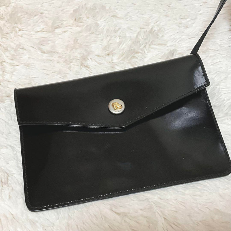 Salvatore Ferragamo Backpack with Pouch Enamel Black