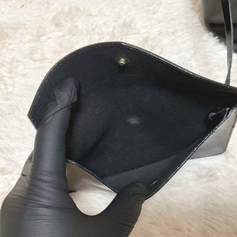 Salvatore Ferragamo Backpack with Pouch Enamel Black