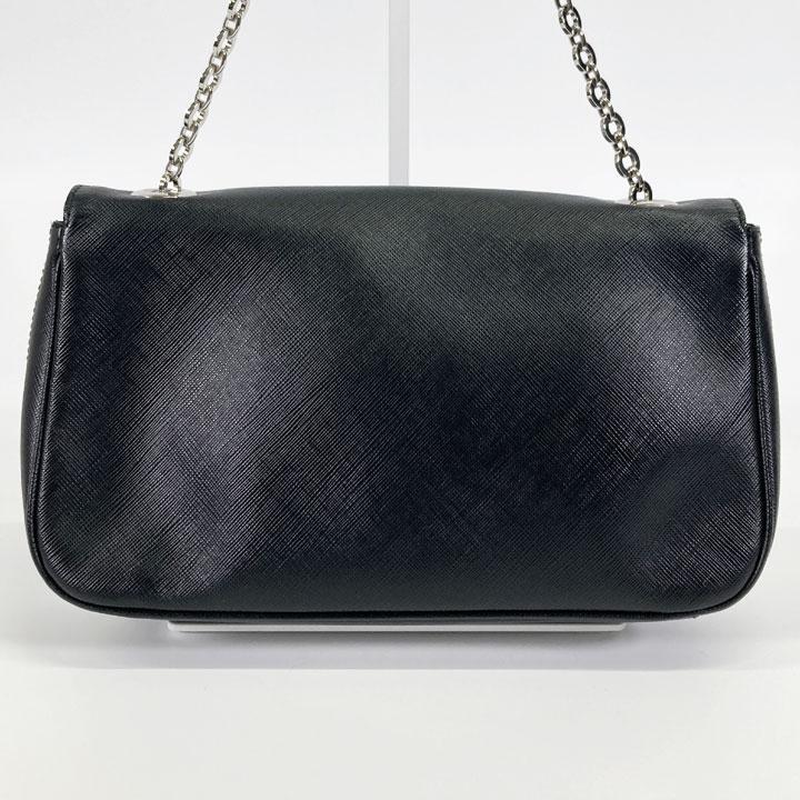 Salvatore Ferragamo Gancini Shoulder Bag Leather Chain