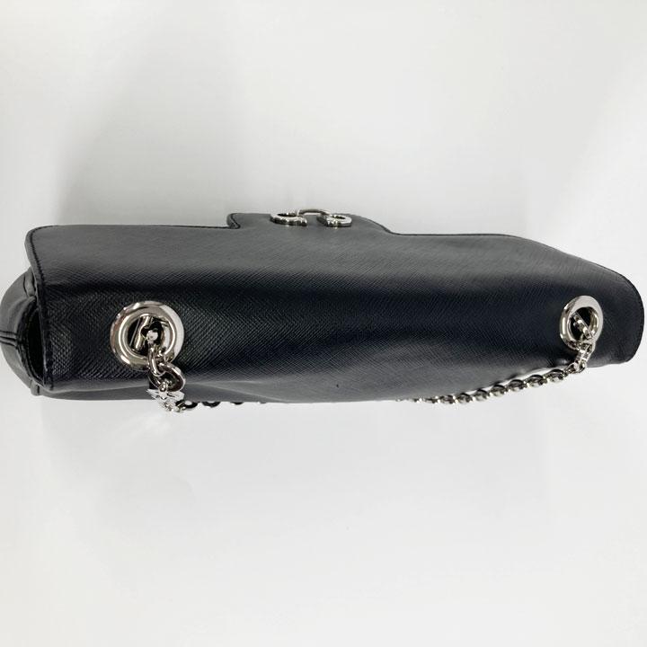 Salvatore Ferragamo Gancini Shoulder Bag Leather Chain