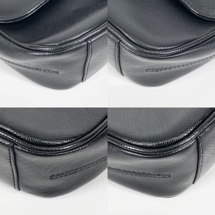 Salvatore Ferragamo Gancini Shoulder Bag Leather Chain