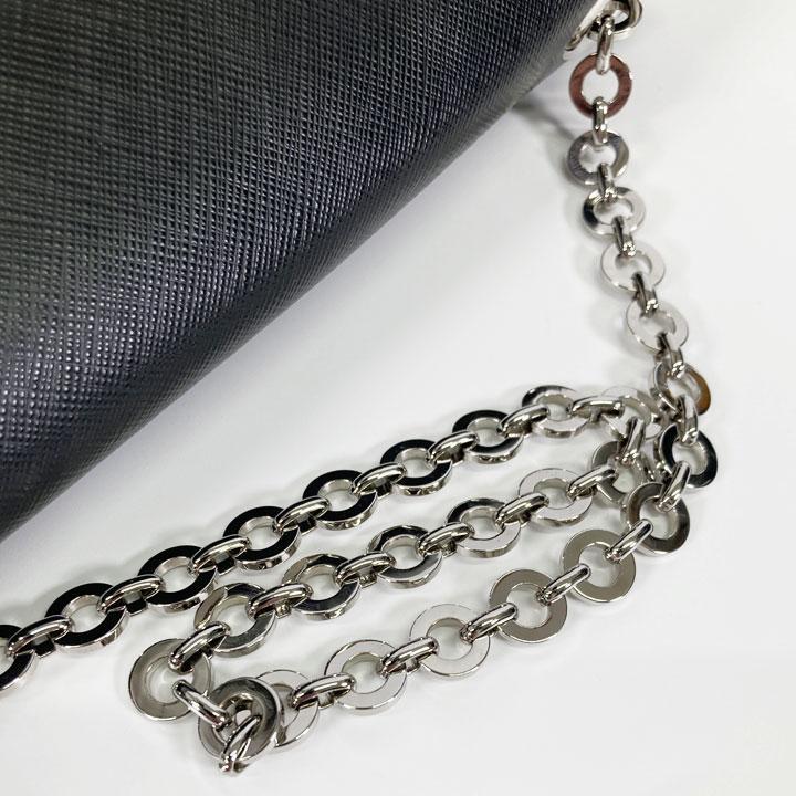 Salvatore Ferragamo Gancini Shoulder Bag Leather Chain