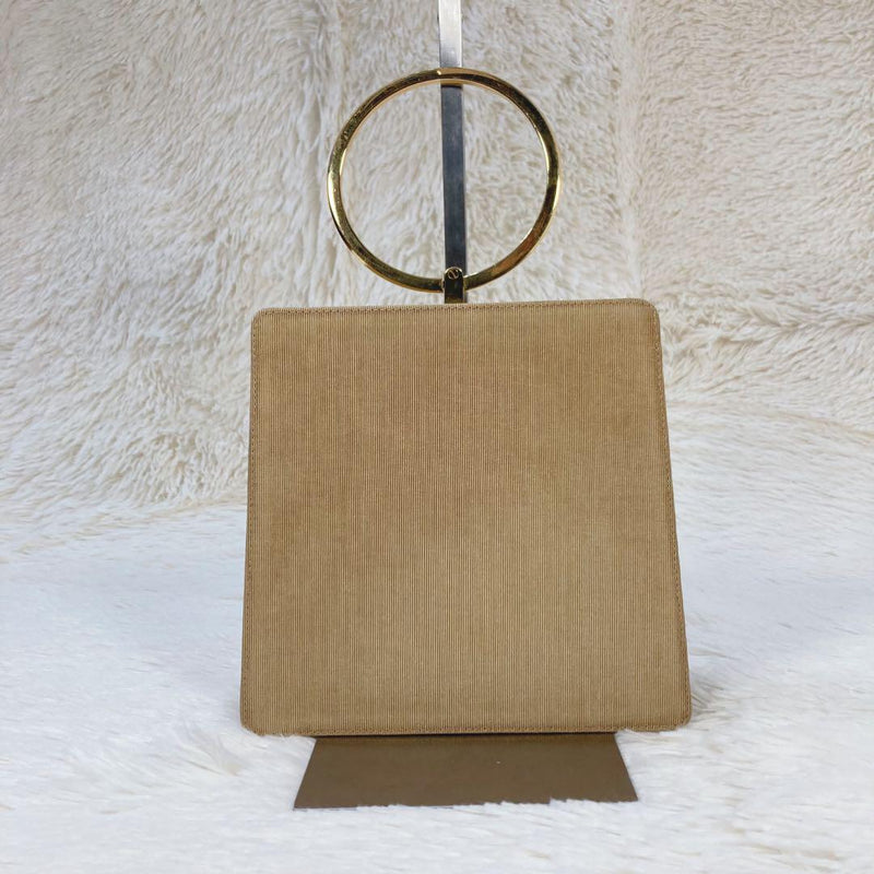 [Good condition] Ferragamo Gancini Canvas One Handle Handbag
