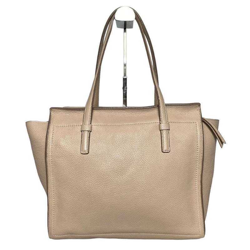 ☆Good condition☆Ferragamo Amy Tote Bag Gancini Fringe Pink Beige