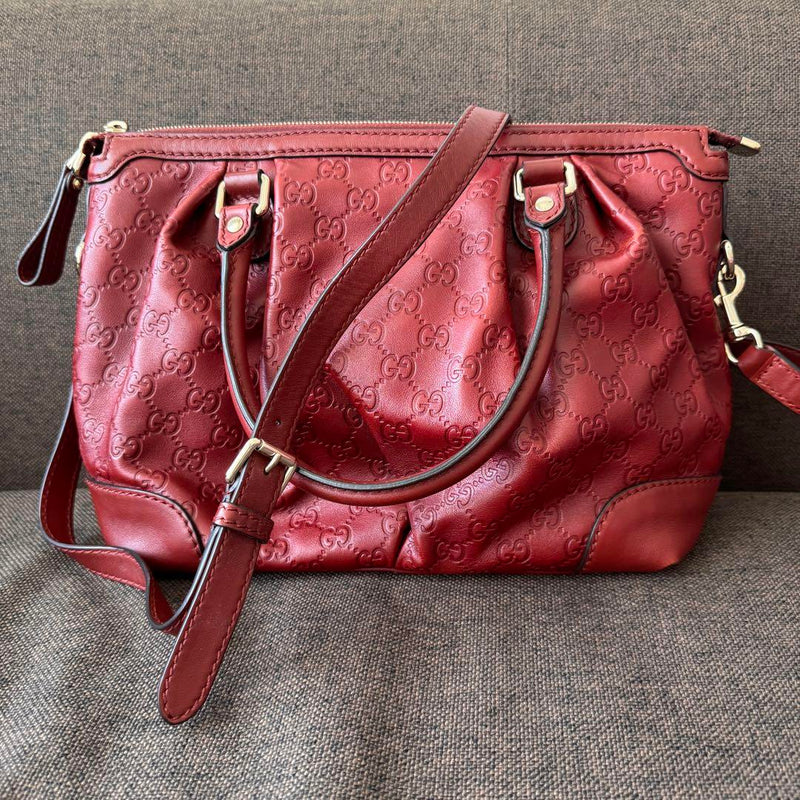 ⭐︎SALE⭐︎GUCCI Red GG Pattern Shoulder Bag