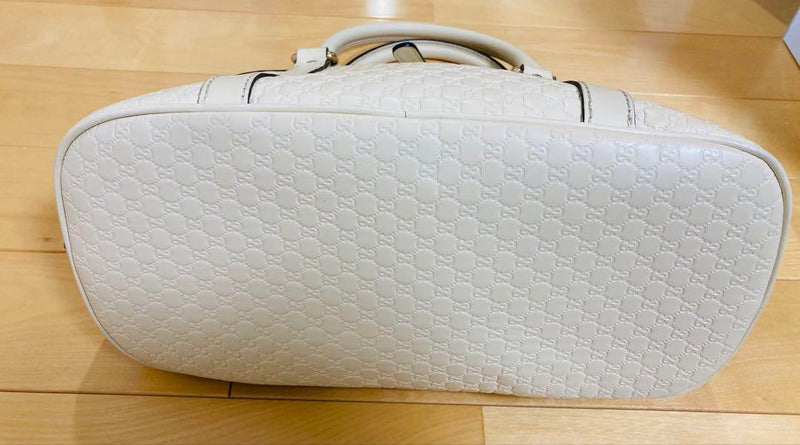 Good condition [GUCCI] 2-way bag, handbag, micro-gucci, shima leather