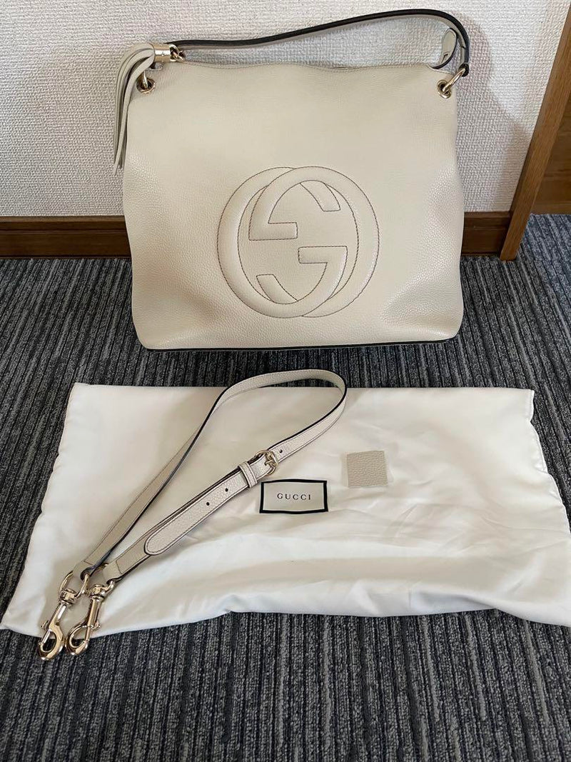 Rare color GUCCI SoHo 2way shoulder interlocking G