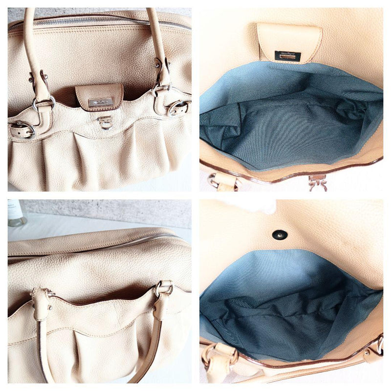 Beautiful condition Ferragamo leather shoulder bag handbag bag for women men